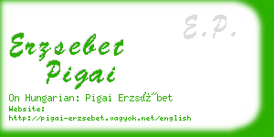 erzsebet pigai business card